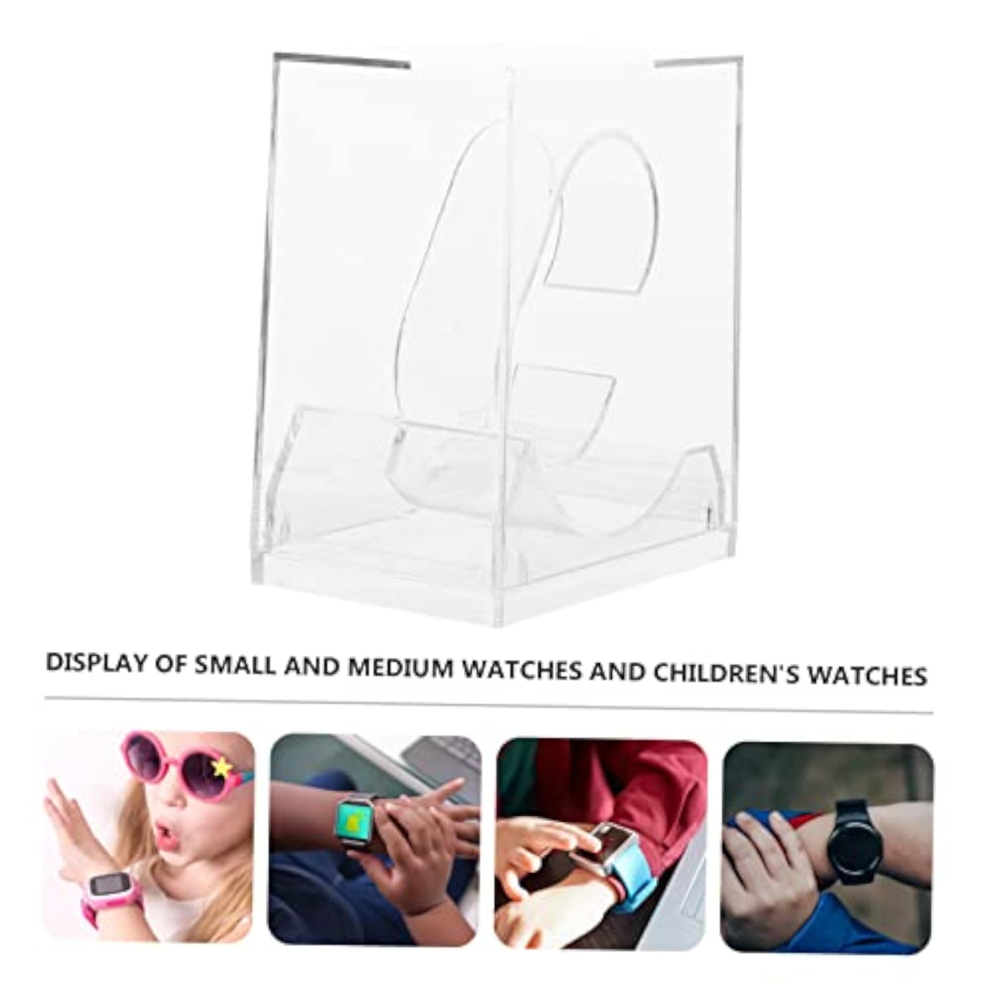6Pcs Transparent Watch Display Boxes, Durable Storage Cases