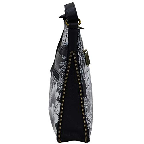 Image of Anuschka Women's Leather Crossbody Bag - Hand-Painted Genuine Leather Handbag with Adjustable Strap for Everyday Use - 550