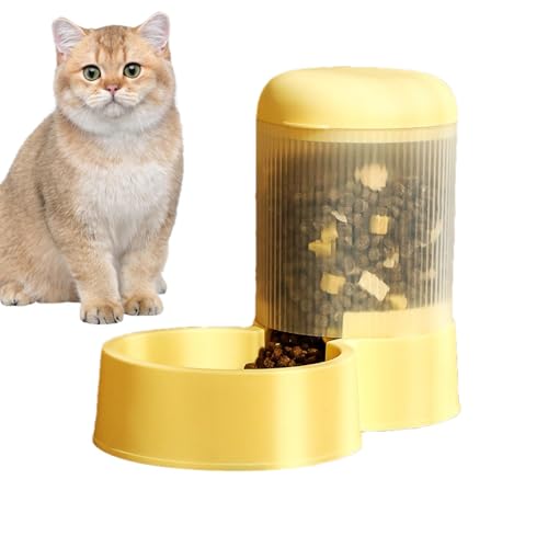Alimentador de mascotas Automático, alimentadores automáticos para CAT,Dispensador de gato automático de alimentación de alimentos de gran capacidad - Tazón de perro pequeño para mascotas desmontables