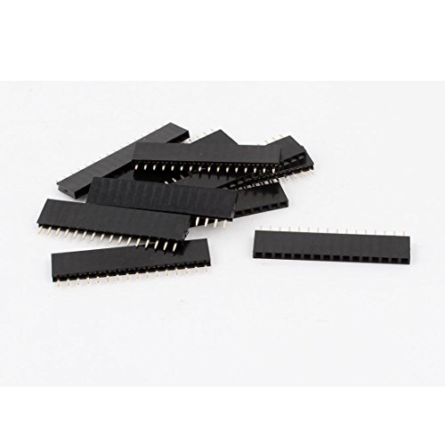 Aexit 10PCS 16Pin 2.54mm Single Row Straight PBC Female Pin Header Strip (4277887ec8d851a23f420a1ee2d9fe69)