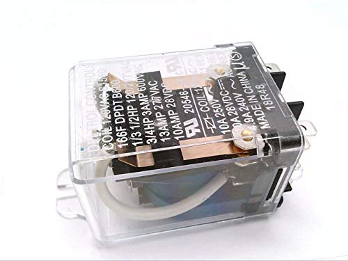 DELTROL CORP 20546-84 10 AMPS, 120 VAC, 8-PIN, DPDT, 9-Blade, Relay, Parallel