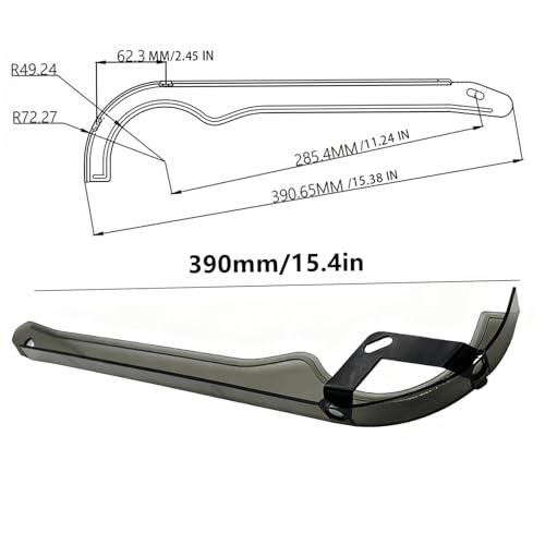 Cubre Cadena para Bicicleta Cbhoktyue Modelo tingyue122, Cubierta Protectora de Plástico para Bicicletas de Ruta, Montaña y Plegables miniatura 2
