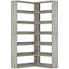 Zzistar Bookshelves 6 Tiers With Baffles Industrial Large Corner Etagere Bookcase Storage Display Rack For Living Room