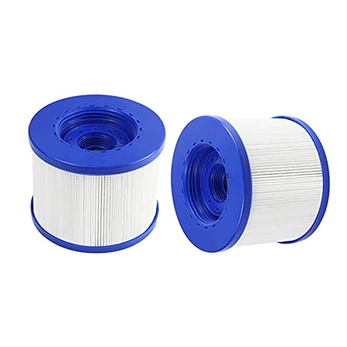 WuYan Swimming Pool Filter 2 Pack Replacement，Cartouche Filtre à Vis Gonflabl De Vis 104mm，pour Clever Spa + Aquaparx + Aqua Spa + Costway + All Seasons +...