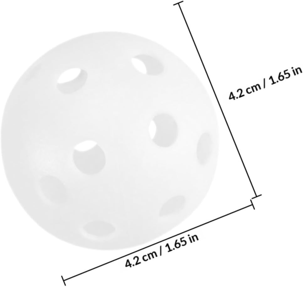 Luxshiny 100pcs Plastic Golf Practice Balls 26-Hole Indoor Training Hollow Balls Set for Swing and Golf Club Practice