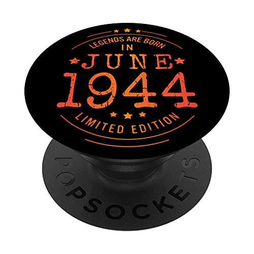 Cumpleaños Junio 1944 Edición Limitada Regalo Legend June PopSockets PopGrip Intercambiable