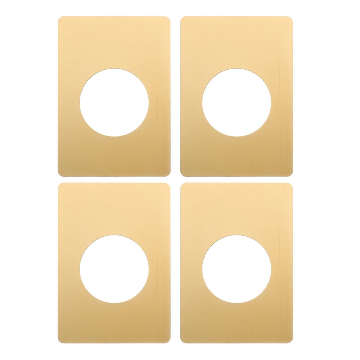 Placas de refuerzo de acero para cerraduras SOIMISS doradas con diseño elegante