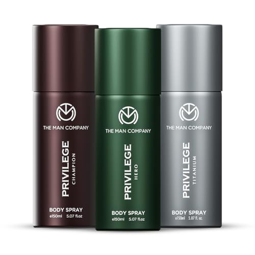 The Man Company Deodorant Combo for Men -150ml*3 | Premium Body Spray For Man | Long-Lasting Fragrance | Perfect Deo Set For Everyday Use