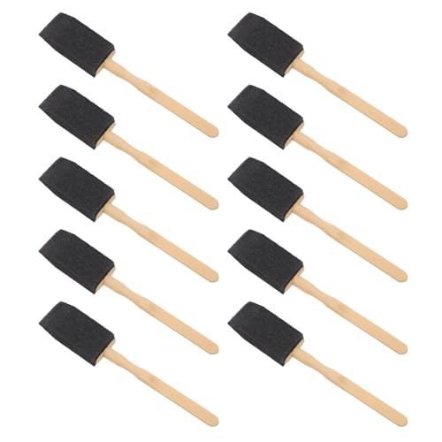 SOLUSTRE Juego de 10 Cepillos de Esponja para Limpieza de Ventilación de Aire Acondicionado de Coche, Cepillo Multifuncional para Rejillas Interiores, Portátil y Reutilizable,