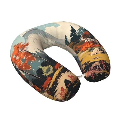 Almohada en forma de U Espuma viscoelástica Tamaño único miniatura 2
