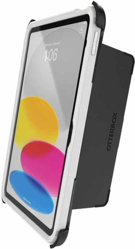 Image of OtterBox iPad (A16) & iPad 10th Gen (Only) Defender Series Case - Arctic Haze (Grey) - Multi-Layer Protection - Four Position Stand - Built-in Screen Protector - Port Covers - Apple Pencil Storage