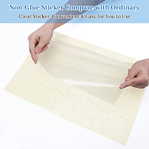 Jigsaw Puzzle Saver Stick 9 Piece Glue Sheets Clear Peel