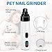 Silent Groom Pro Nail Grinder, Ultra Quiet Dog Nail Grinder, Rechargeable USB Charging Electric Silent Nail Trimmer for Dogs Cats of All Breeds and Sizes
