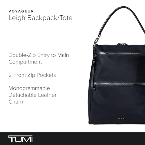 Image of TUMI Voyageur Leigh Backpack /Tote Black /Gunmetal One Size