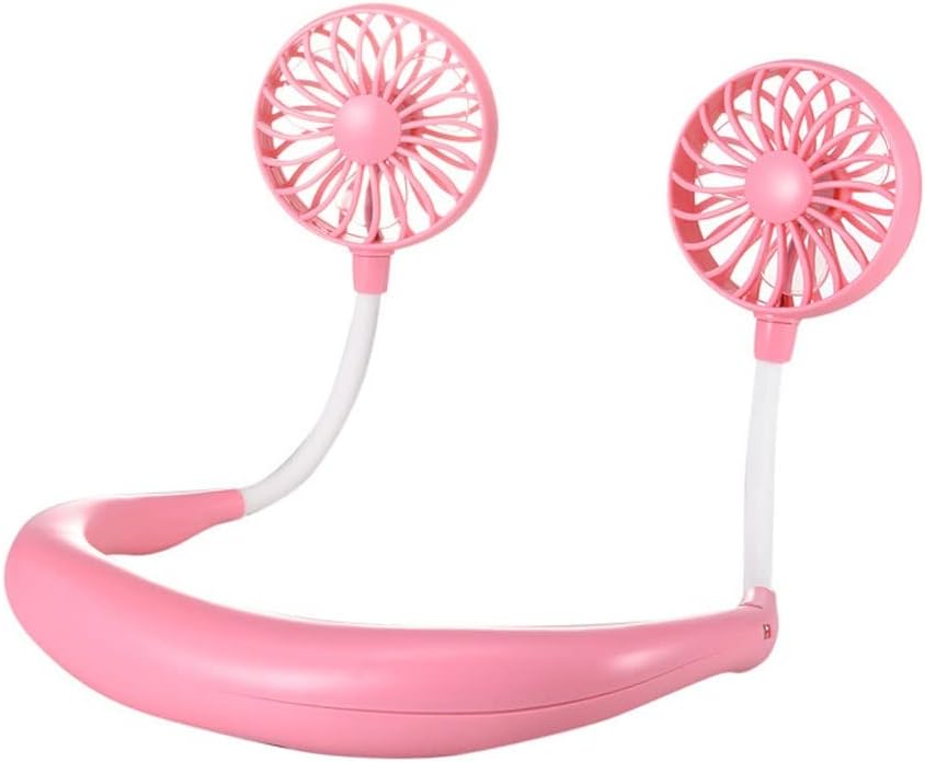 Mini USB LED Fan Portable Neck Fan Small Hanging Neck Cooling Ventilation Handheld Air Cooler Conditioner for Small Fans