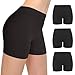 POPKOK Damen Anti Chafing Unterhosen Boxershorts Kurze Leggings Unterwäsche Nahtlos Boyshorts Panties 3er Pack (M, Schwarz)