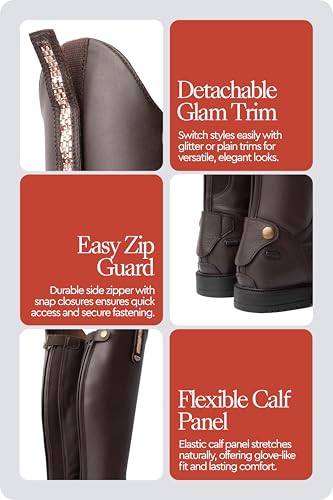 Image of HORZE Verona Tall Field Womens Equestrian Boots, Tall English Riding Boots
