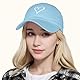 HeyCaps Baseball Cap Damen mit Herzförmiges Stickmuster Baumwolle Mütze Verstellbarem Kappe Outdoor Sports Cap 2024 Neu