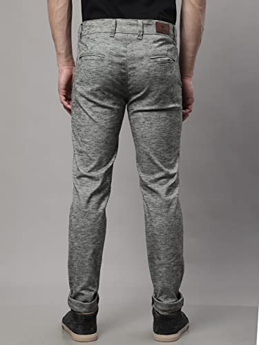 Image of Majestic Man Men's Slim Fit Mid Rise Casual Comfortable Trousers