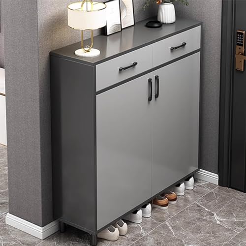 Meuble de rangement à chaussures compact avec tiroirs pour libérer l'espace au sol