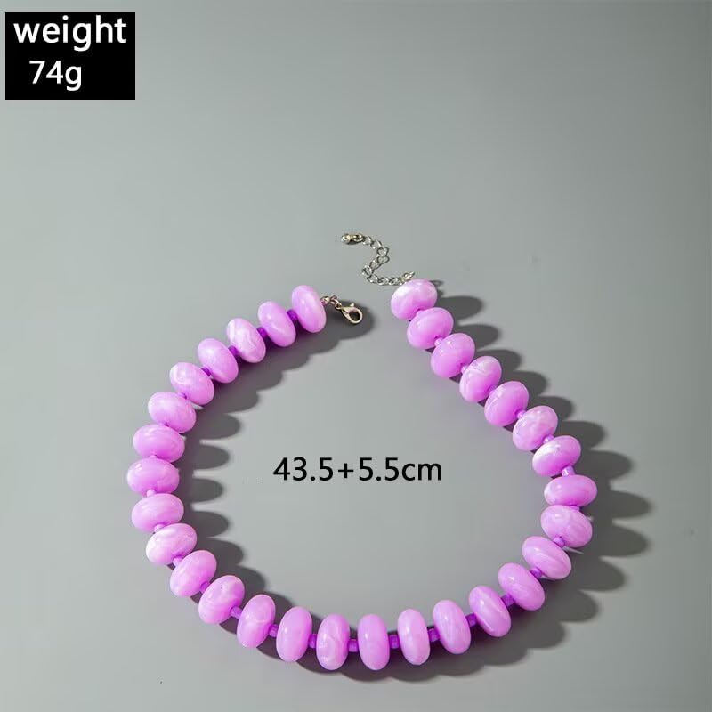 Collier grosses perles réglable pour sublimer vos robes légères d'été