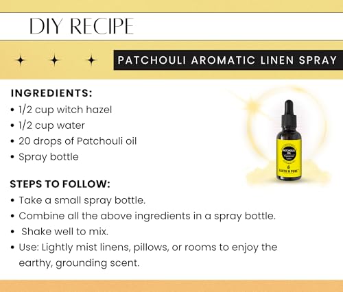 Image of Earth N Pure Patchouli Essential Oil Natural & Therapeutic Grade for Aromatherapy, Skin & Hair Care 100 ml