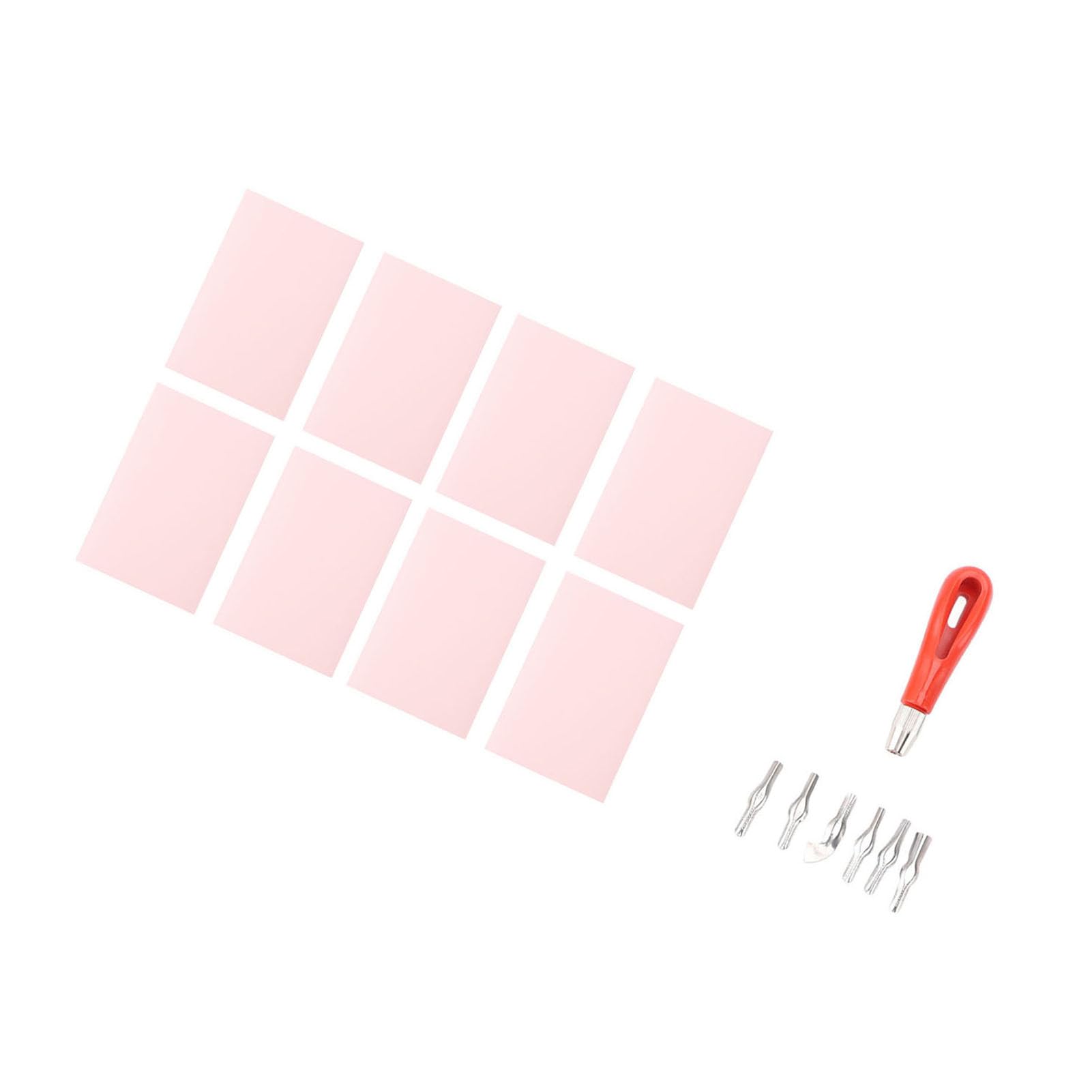 Eujgoov Kit de Tallado de Sellos de Goma, Juego de Bloques de Goma Suave y Herramientas de Tallado para Impresión de Corte de Lino, Ideal para Artistas y Entusiastas de la Artesanía