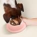 Poo4kark Cute Pet Langsame Fütterung von Hunden, Fressnapf, stoppt das Fressen von Welpen, Futternapf in Form eines Ti-Futternapfs, Katzennapf, Hundenapf, Fressnapf für Haustiere (17x4.5cm)