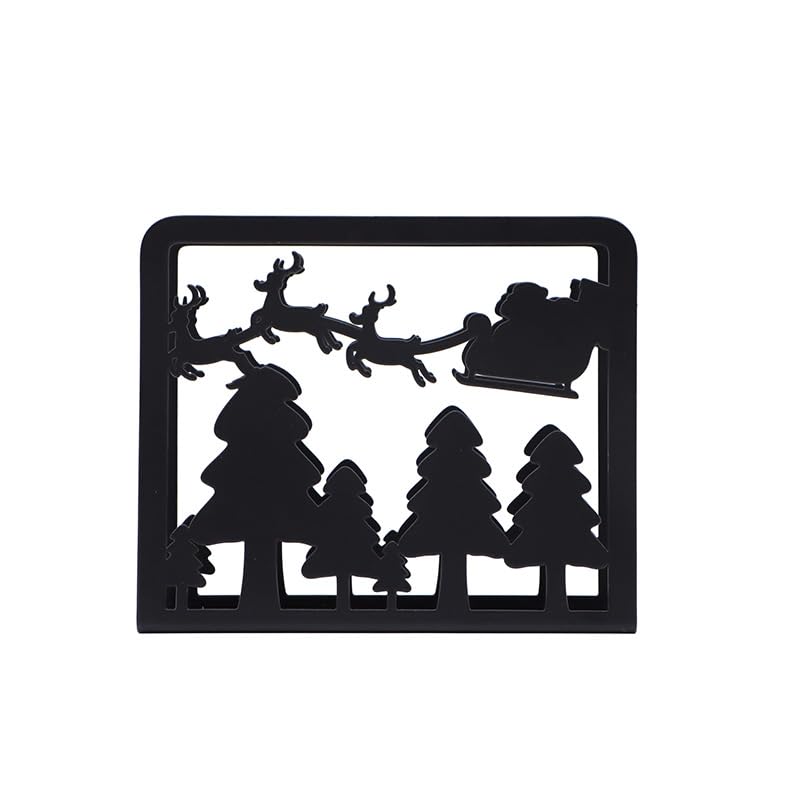 uchwyt na serwetki, Uchwyt na serwetki 12 * 4,2 10 CM 1-3 SZT. Czarne serwetniki stół(Tree,W:12*D:4.2*H:10cm 3pcs)