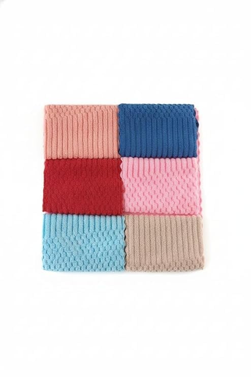 Women’s Cotton Handkerchiefs – Soft Multicolor Floral & Check Print Cutwork Hankies for Women, Girls & Kids | Casual Style Face & Hand Towel | Sweat Wicking Cotton Rumal (3)