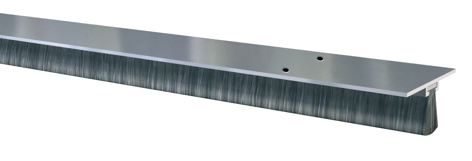 Profilé aluminium à brosse souple 3 m Bas de porte DBS Ellen