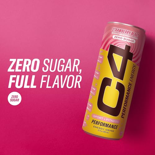 Image of C4 Performance Energy Carbonated 12oz 4pk Strawberry Blast