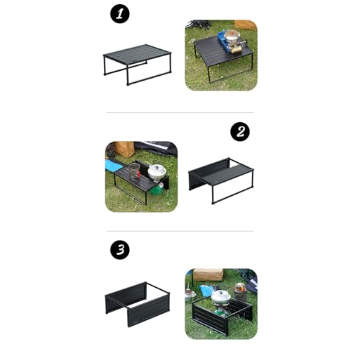 Table de camping en alliage d'aluminium durable et pliante de plage