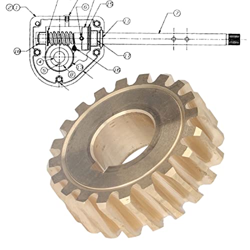Image of Eujgoov 20T Brass Gear Power Accessory for 917‑04861 20T 717‑04449 717‑04861 717‑0528