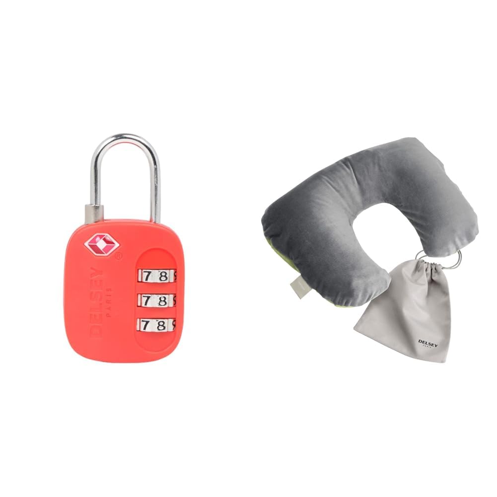 Red Luggage Lock (394021004) + Lime Travel Pillow (394026013)-image-8