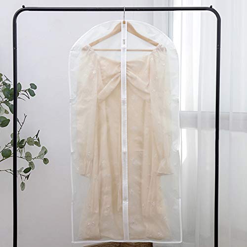 Protetor de capa de roupa de 6 peças Adaskala para pendurar roupas. Bolsa de armazenamento de roupas