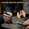 KEYZOR Luxury Writing Rollerball Pen With Schmidt Refill,Metal Pen Of 24k Gold Trim,Fancy Pen Gift Set For Men&Women In Executive Offices Business