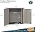 HOMSPARK Outdoor Storage Shed 37 Cu.Ft, All-Weather Resistant Resin Garden Sheds & Outdoor Storage Clearance with Floor, Double-Layer Plastic Tool Sheds for Patio, Garden & Lawn (Shallow Brown)