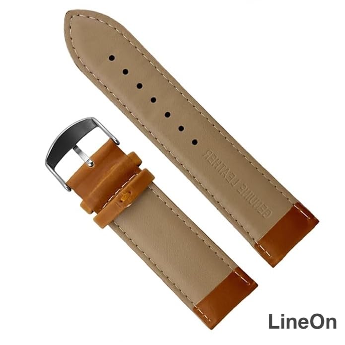 Image of Lineon NAGATA Full Padded Leather Watch Strap For Branded Watches Premium and Soft Strap For Titan, sonata, timex, casio and for all other brand