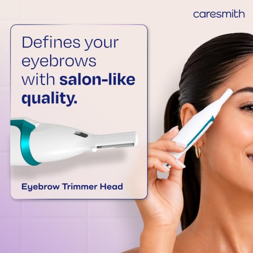 Image of Caresmith Bloom 4 in 1 Face & Body Hair Trimmer for Women | 3 Heads- Body Trimmer & Shaver, Face Trimmer & Eyebrow Trimmer | Rechargeable | Hair Removal Machine for Women, Green