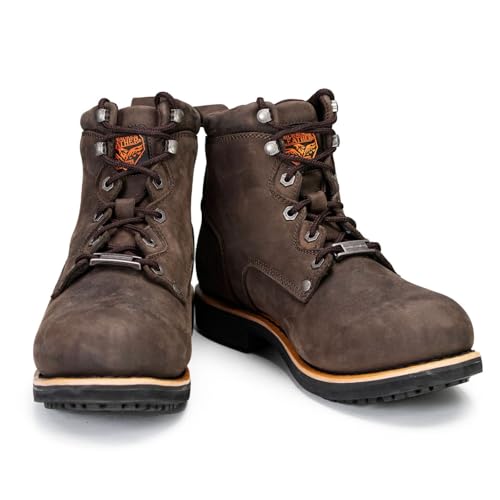Image of Milwaukee Leather Men's Leather Lace-Up Riding Boots - Motorcycle Biker Footwear for Street & Daily Wear