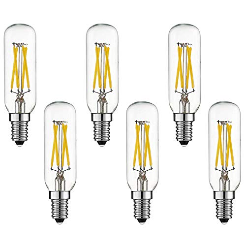 OMED Candelabra Tubular LED Light Bulb,5 Watts Warm White 4000K 500LM,E12 Base Incandescent Equivalent Dimmable Light - Filament Style Chandelier Bulb UL Listed 6 Pack