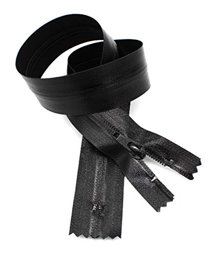 YKK #5 Fermeture Éclair hydrofuge Noir 580 séparable de 81 cm