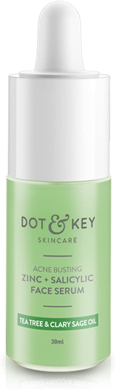 Dot & Key Acne Busting Face Serum 30ml, with zinc and salicylic for pimple and acne prone skin