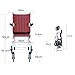 PA-DABAOO Portable Transport Wheelchair, Adult Travel Wheelchair, Foldable Aluminum Alloy Wheelchair, Compact Wheelchair, No Assembly Required, with Safety Belt