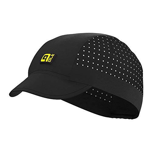 Casquette de cyclisme unisexe Alé Sunny noir en taille unique pour le vélo