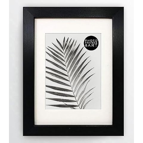 pf+a REAL GLASS Black Picture Frame for 6x4 Photos Cover