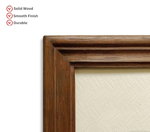 Image of Photo Frame 5 x 5 inch | Frames for Wall Decoration | Small Photo Frame mini | Brown Wooden Photo Frames for Wall | Elegant Decor for Living Room & Bedroom (5x5 inch, Brown)