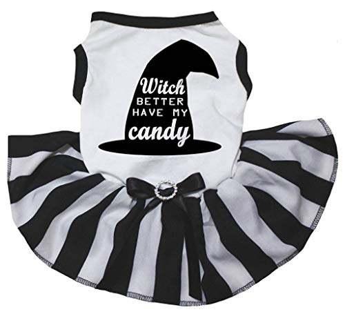 Disfraz de perro pequeño para Halloween tipo vestido tutú cómodo que no causa alergias 2