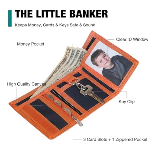 Image of Kids Wallet for Boys Ages 4-12, Sports Balls Boys Wallet, Toddler Wallets with Coin Pocket, Novelty Christmas & Birthday Gift